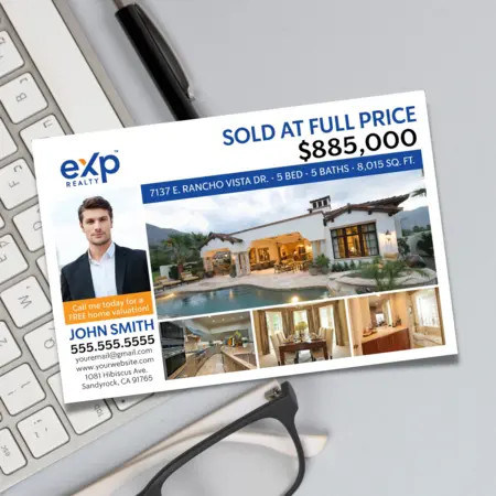 eXp Realty Sold at Full Price Postcard - $885,000