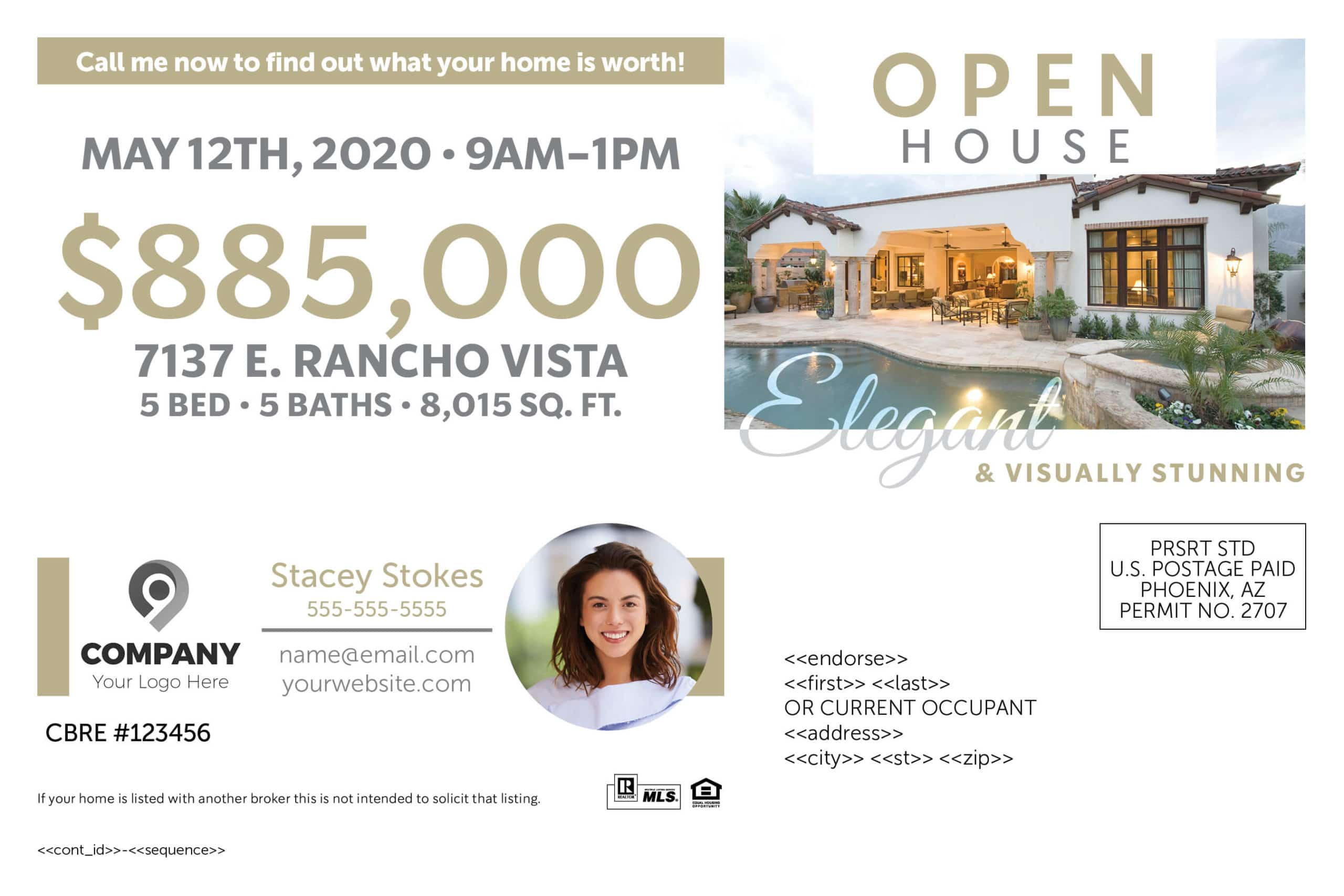 Open House Postcard Templates by Wise Pelican With Open House Postcard Template
